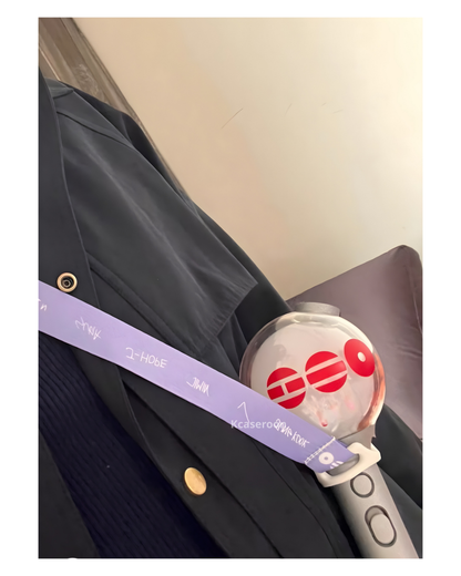 In Stock—BTS Lightstick Lanyard Strap Holder | BTS Arirang World Tour Accessory ARMY purple Inspired Strap Lightstick Lanyard Strap