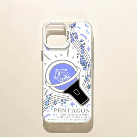Pentagon Lightstick Kpop Phone Case | Gift for Universe